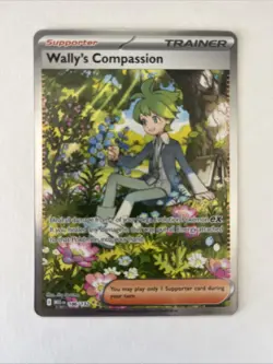 Pokemon Wally's Compassion Special Illustration Rare Me01 Full Art Holo 186/132 - Image 1