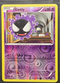 Gastly 58/162 XY Breakthrough Reverse Holo Pokemon 2016 - Image 1