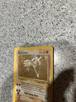 Pokemon TCG Hitmonlee Fossil 7/62 Holo Rare Unlimited 1999 60 HP Basic - Image 4