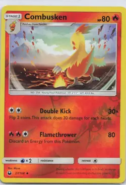 Combusken 27/168 Uncommon Celestial Storm Pokemon TCG Reverse Holo NM - Image 1