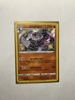 Pokemon TCG Galarian Runerigus SV066/SV122 Shining Fates Holo NM/MINT - Image 1