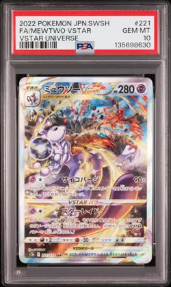 2022 POKEMON JAPANESE SWORD & SHIELD VSTAR UNIVERSE FULL ART/MEWTWO VSTAR PSA 10 - Image 1