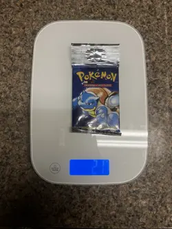 1999 Pokemon Base Set Booster Pack Wizards of the Coast - BLASTOISE (WEIGHED) - Image 3