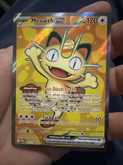 Pokemon Meowth EX Ultra Rare FULL ART ULTRA RARE perfect order - Image 1