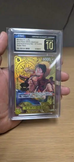 Monkey D. Luffy ST13-015 SR Japanese One Piece 2nd Anniversary CGC 10 Pristine - Image 4
