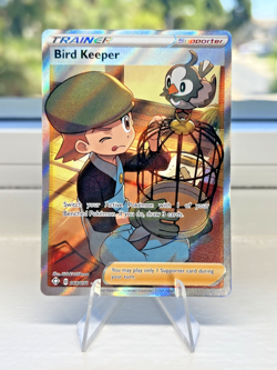 Bird Keeper Trainer Card (Full Art) 066/072 Shining Fates Holo NM - Image 1