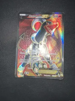 Pokemon Breakthrough Houndoom EX Full Art Ultra Rare Holo Card 153/162 - Image 1