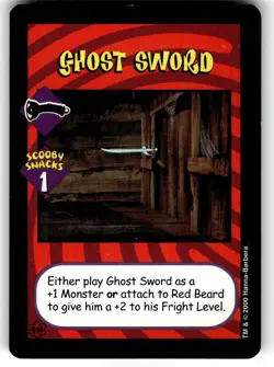 2000 Scooby-Doo! Expandable Card Game Ghost Sword - Image 1