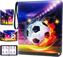 Ultimate Soccer Card Binder - 4-Pocket Album for 400 Cards, Includes 50 Removabl - Image 1