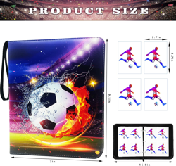 Ultimate Soccer Card Binder - 4-Pocket Album for 400 Cards, Includes 50 Removabl - Image 2