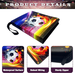 Ultimate Soccer Card Binder - 4-Pocket Album for 400 Cards, Includes 50 Removabl - Image 4
