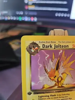 Pokemon TCG Dark Jolteon 38/82 1st Edition Non-Holo Card Rocket Near Mint! NM - Image 2