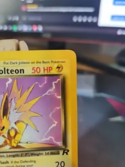 Pokemon TCG Dark Jolteon 38/82 1st Edition Non-Holo Card Rocket Near Mint! NM - Image 3