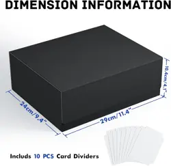 Ultimate Card Storage Solution for MTG & PTCG - Black Commander Deck Box Holds 1 - Image 3