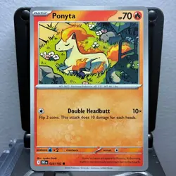 Ponyta - 029/182 - Pokemon Destined Rivals 2025 - Common Card NM - Image 1