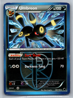 Umbreon 64/116 Plasma Freeze Non-Holo Rare Card HP - Image 1