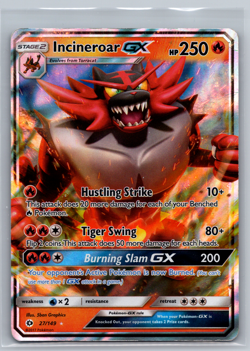 Incineroar GX 27/149 - Pokemon TCG Sun & Moon Base Set Ultra Rare Card HP - Image 1