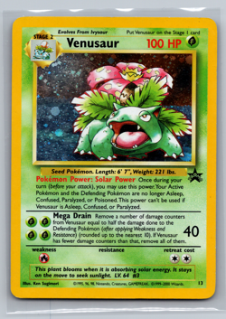 Venusuar Black Star Promo #13 Holo Rare Pokemon Card WOTC GB Exclusive! HP - Image 1