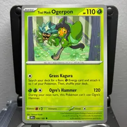 Teal Mask Ogerpon - 026/182 - Pokemon Destined Rivals 2025 - Uncommon Card NM - Image 1