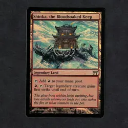 MAGIC MTG - VO Shinka the Bloodsoaked Keep Foil / Forteresse sanglante Kamigawa - Image 1