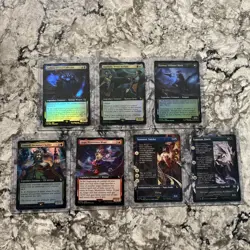 MTG Final Fantasy Extended Art Lot of 7 Unplayed! - Image 1