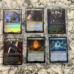 MTG Final Fantasy Lightning Army of One, Cid, Zenos, Noctis & 2 Artifact Lot - Image 1