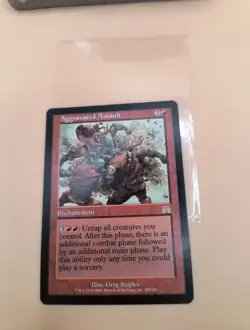 Aggravated Assault - Light Play MTG Onslaught - Image 2