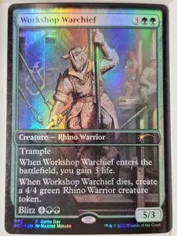 Workshop Warchief - FOIL - Game Day Promo - Magic the Gathering MTG Nice! - Image 1