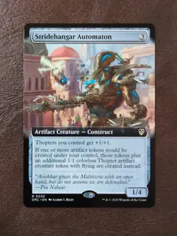 Stridehangar Automaton (Extended Art) Commander: Aetherdrift MTG Regular - Image 1