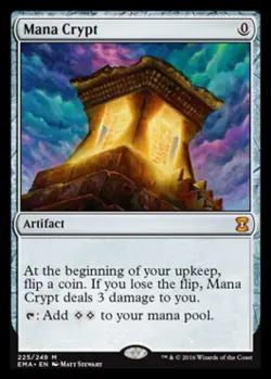 MTG English Mana Crypt NM Normal Eternal Masters - Image 1