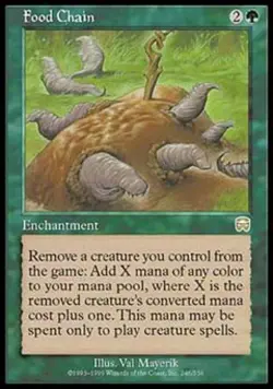 MTG English Food Chain NM Normal Mercadian Masques - Image 1