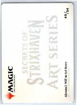 Akroma's Will Art Card(Gold-Stamped Signature)Art Series:Secrets of Strixhaven49 - Image 2