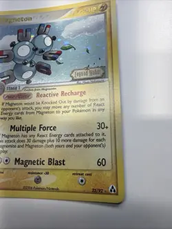 Pokemon Card - Magneton Legend Maker 22/92 Rare Reverse Holo Stamped NM - Image 4