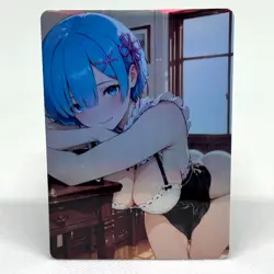 Re:Zero Rem Goddess Anime Waifu ACG Foil Card - Image 1