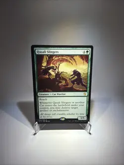 MTG Qasali Slingers Commander 2017 033/309 Regular Rare Never Played - Image 1