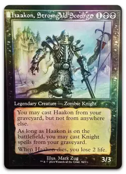 Haakon, Stromgald Scourge (Retro Frame) #843 (Foil) NM Secret Lair Drop - Image 1