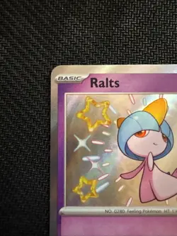 Ralts 153/091 2024 Pokemon SV Paldean Fates PAF EN Shiny Holo Rare Nm - Image 2