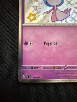 Ralts 153/091 2024 Pokemon SV Paldean Fates PAF EN Shiny Holo Rare Nm - Image 5