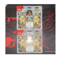 Pokemon Ascended Heroes 2 Booster Packs with Komala Promo Card & Coin LOT OF 2 - Image 1
