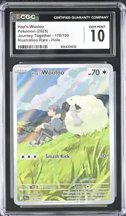 Hop's Wooloo 170/159 Sv09: Journey Together IR Holo - CGC 10 💎 GEM MINT 💎 - Image 1