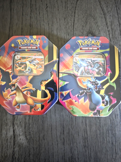 Pokemon Mega Charizard Tin LOT(2)!! READY TO SHIP - Image 1