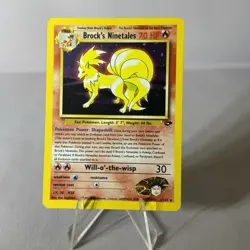 2000 Pokemon Gym Challenge Brock's Ninetales Holo #3/132 - Image 1