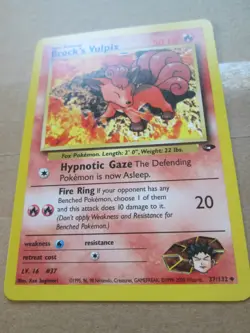 Brock's Vulpix - 37/132 - Uncommon WOTC TCG—Gym Challenge Pokemon Card - Image 5