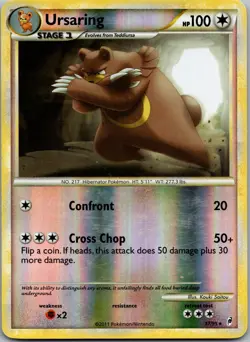 Pokemon TCG Ursaring 37/95 Call of Legends Reverse MP - Image 1