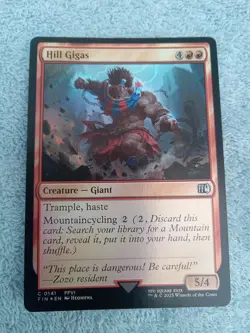MTG Magic the Gathering Hill Gigas (141/764) Final Fantasy FOIL MINT PACK FRESH - Image 1