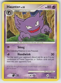 Haunter 40/100 Uncommon Stormfront Pokemon Heavily Played - Image 1