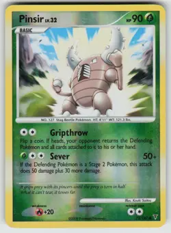 Pinsir 75/147 Uncommon Supreme Victors Pokemon Reverse Holo Heavily Played - Image 1