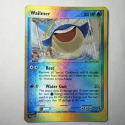 Wailmer 48/109 EX Ruby & Sapphire Reverse Holo Uncommon 80 HP Pokemon TCG - Image 1