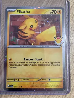 Pikachu Pokemon Day 2026 051/162 - 30th Anniversary Promo - Pokemon TCG - Image 1