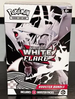 Pokemon TCG Scarlet & Violet White Flare Booster Bundle Box Sealed 6 Packs - Image 1